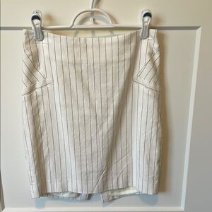 Bebe Pinstripe Pencil Skirt